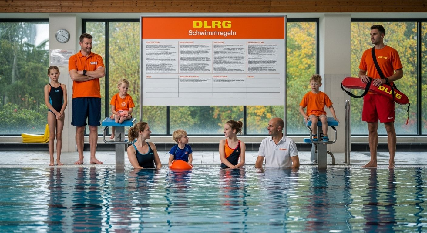 DLRG Schwimmregeln Schwimmbad