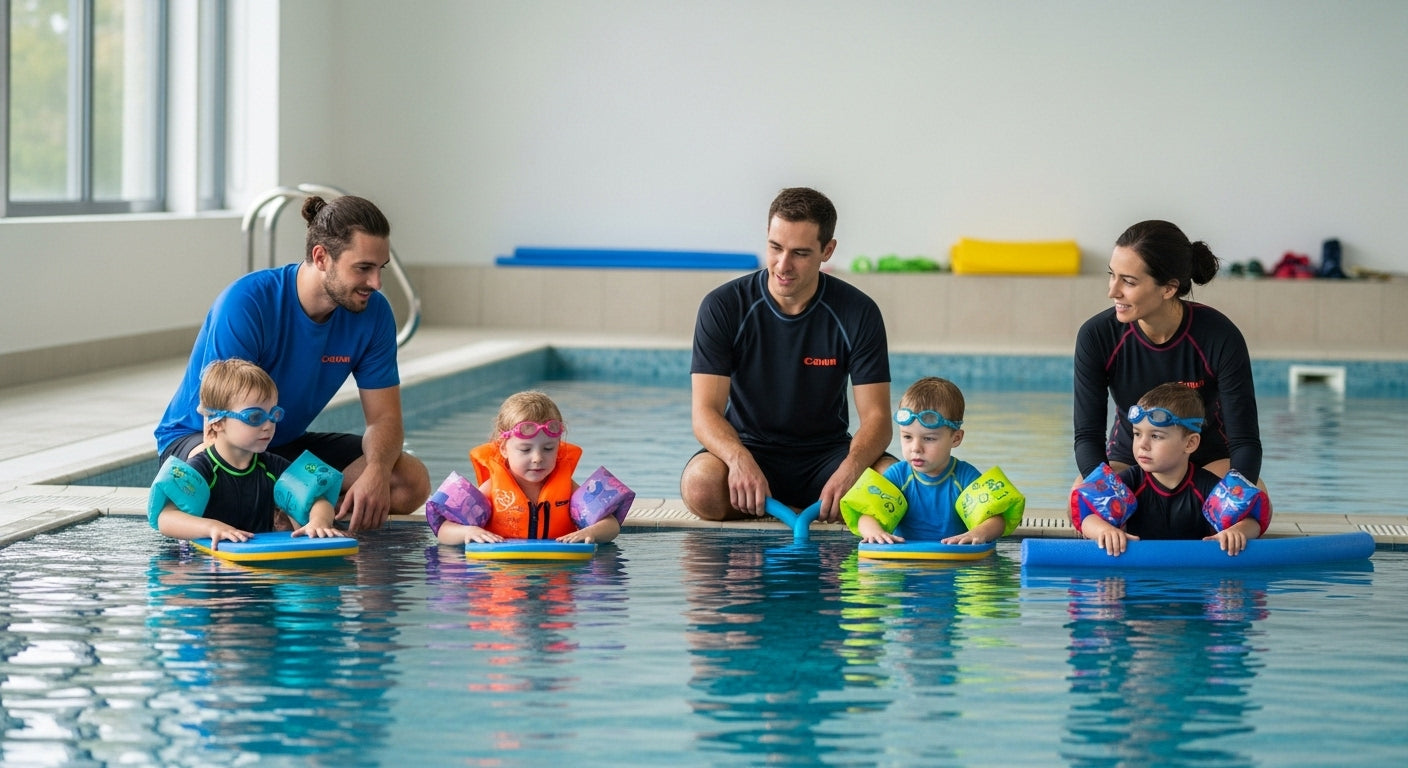 Schwimmzubehör Empfehlungen, Schwimmkurs Kinder, Schwimmhilfen