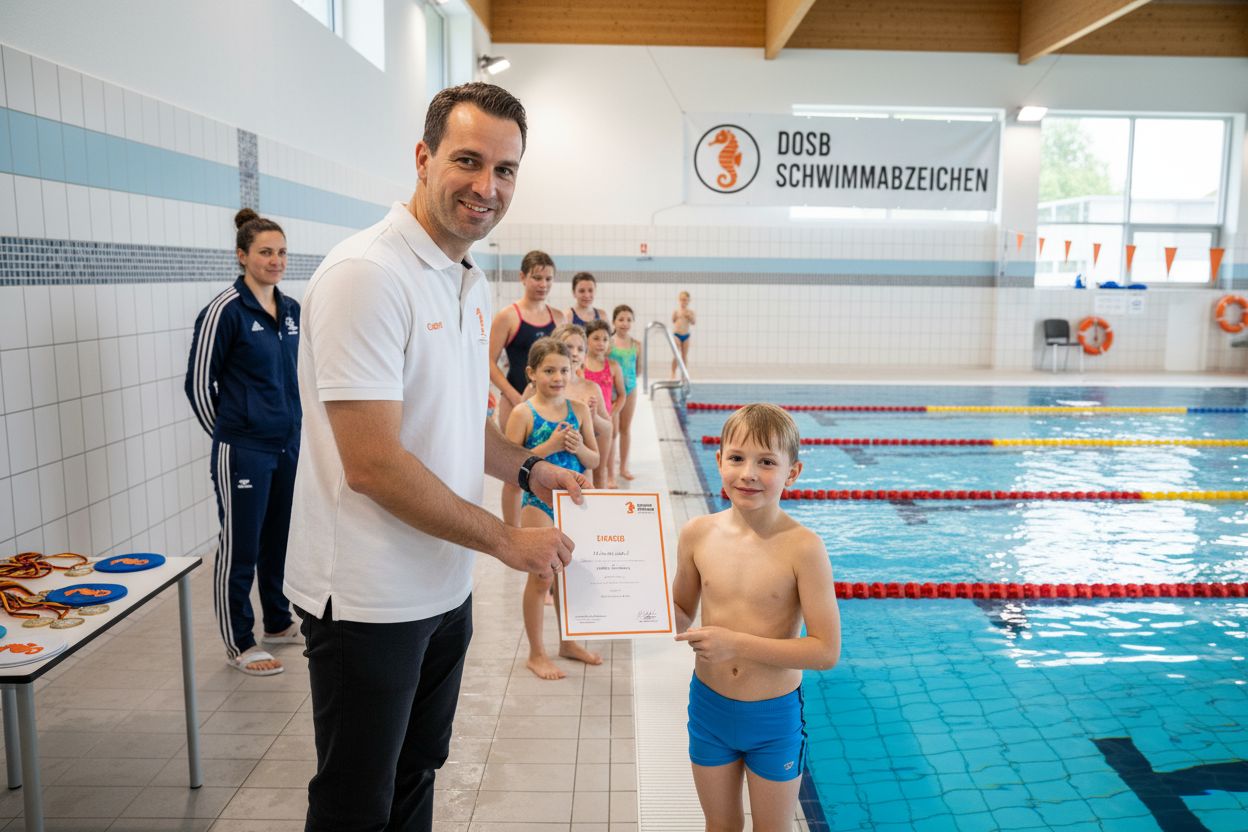 DOSB Schwimmabzeichen Prüfung