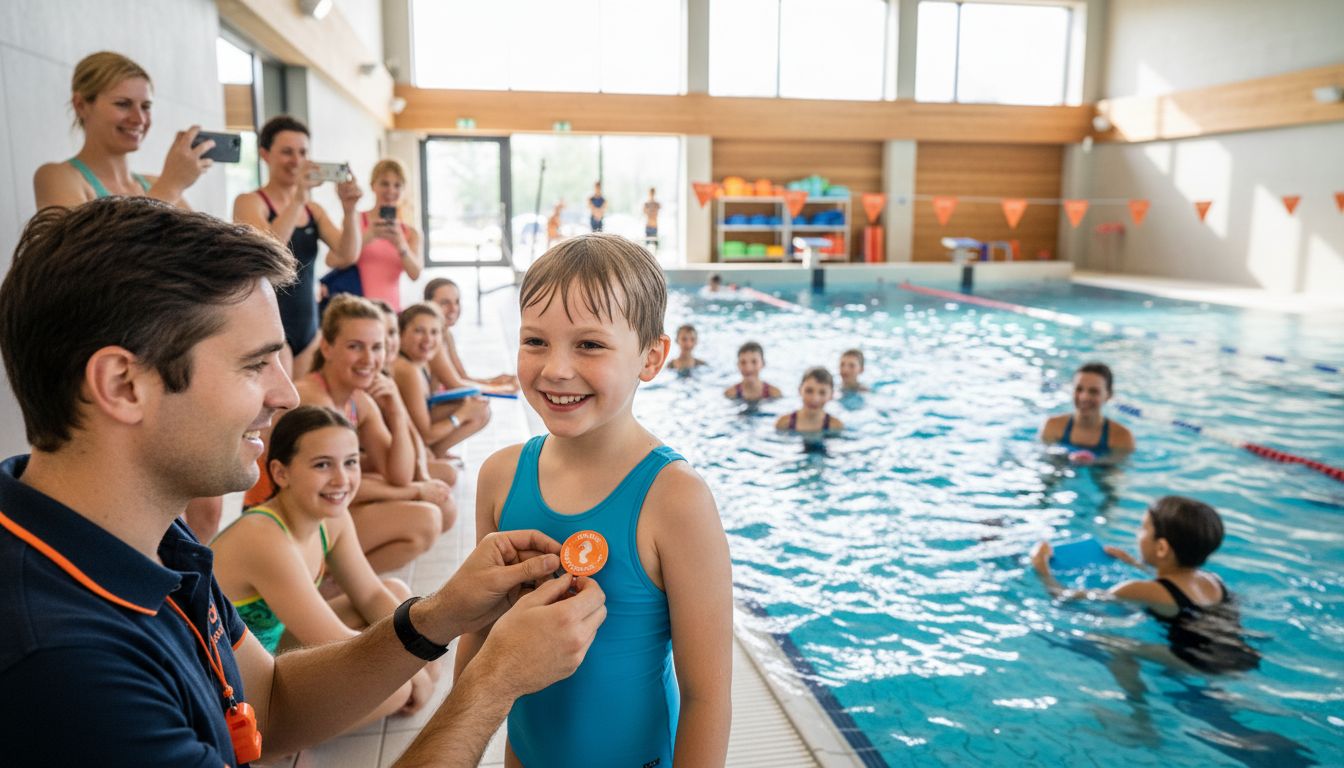 Seepferdchen Abzeichen überreichen