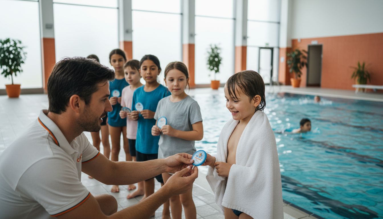 Schwimmabzeichen Verleihung Schule