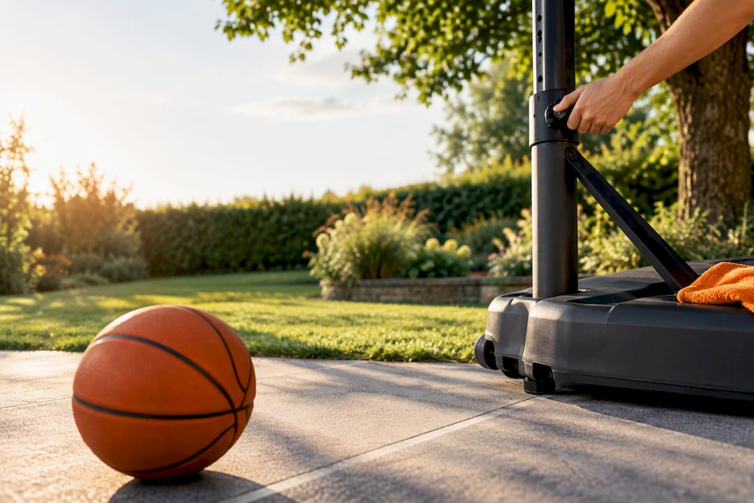 Mobiler Basketballkorb für den Garten zu Hause