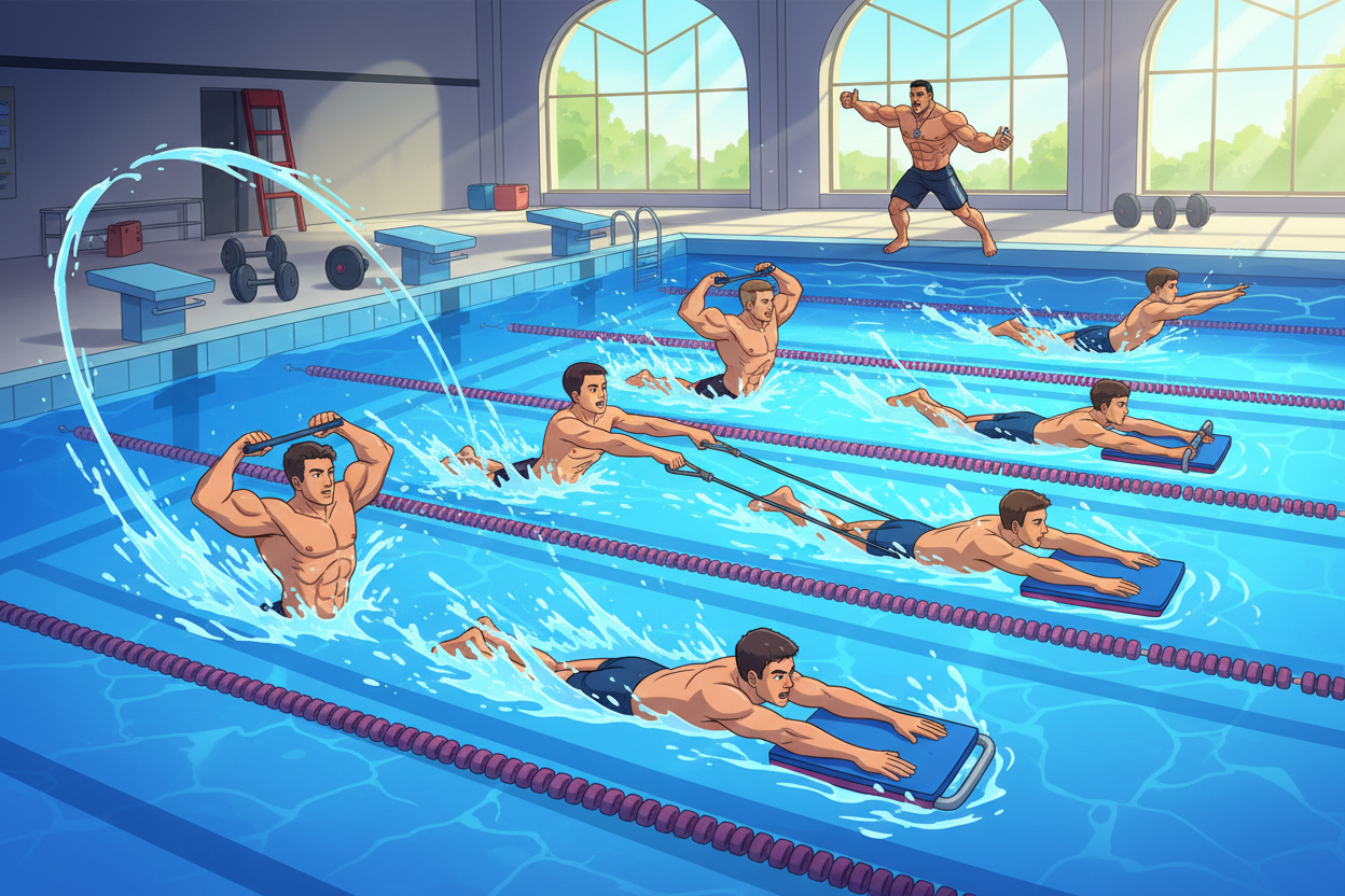 Schwimmen zum Muskelaufbau