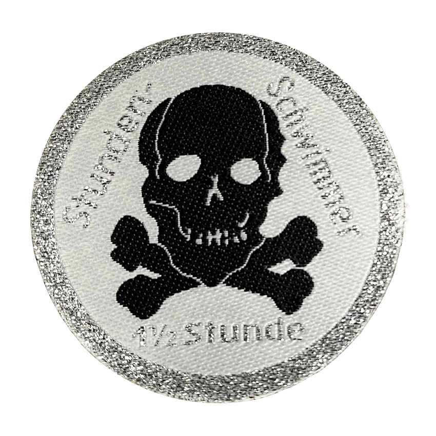 Glamour Schwimmabzeichen Totenkopf - Stundenschwimmer 1 1/2 Stunden - pimpertz