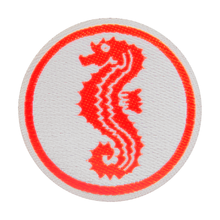 Neon Seepferdchen Schwimmabzeichen zum Aufnähen | lasergeschnitten - pimpertz