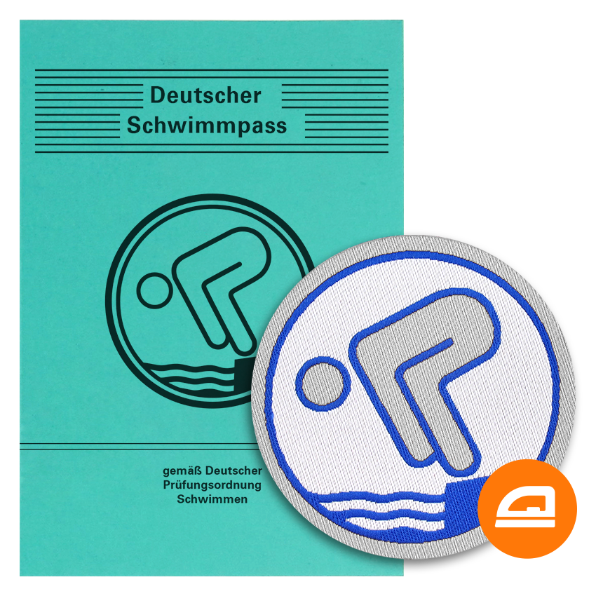Set Silber Schwimmabzeichen & Deutscher Schwimmpass | Easy Plus - pimpertz