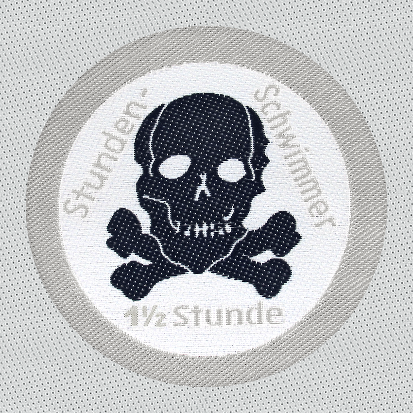 Schwimmabzeichen Totenkopf – Stundenschwimmer 1 1/2 Stunde (in Rollenware) - pimpertz