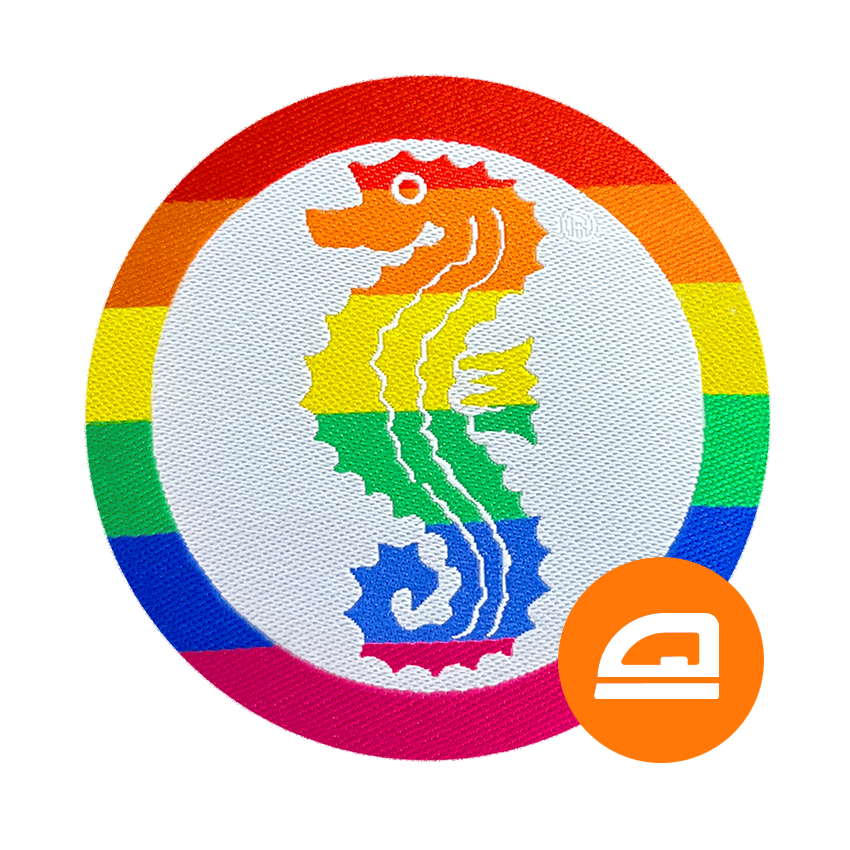 Regenbogen Seepferdchen Schwimmabzeichen zum Aufbügeln | easy plus - pimpertz