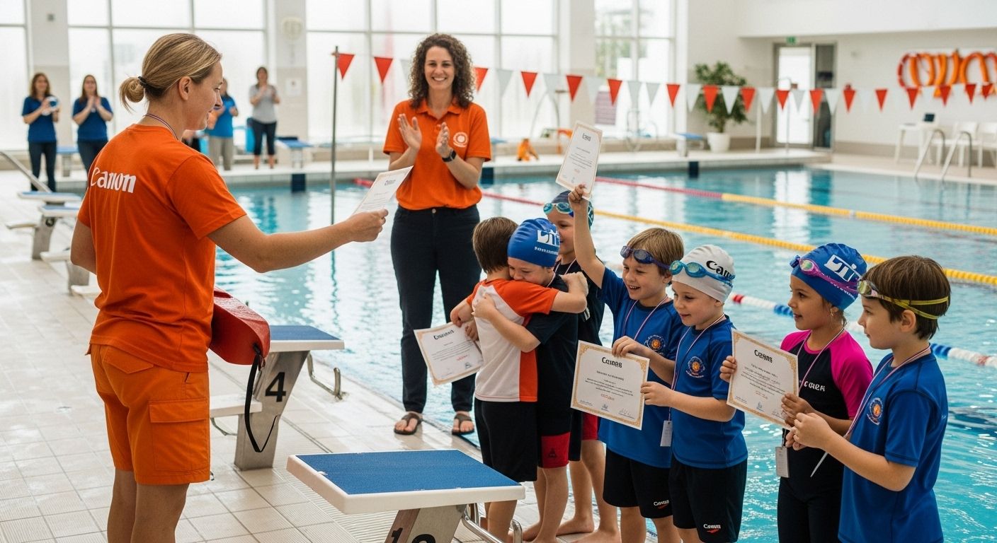 schwimmabzeichen grundschule kinder lehrer