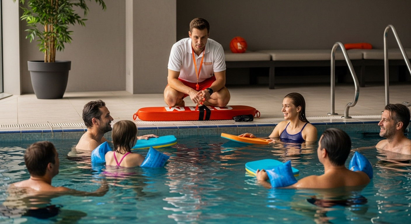 sicherheit schwimmbad familie