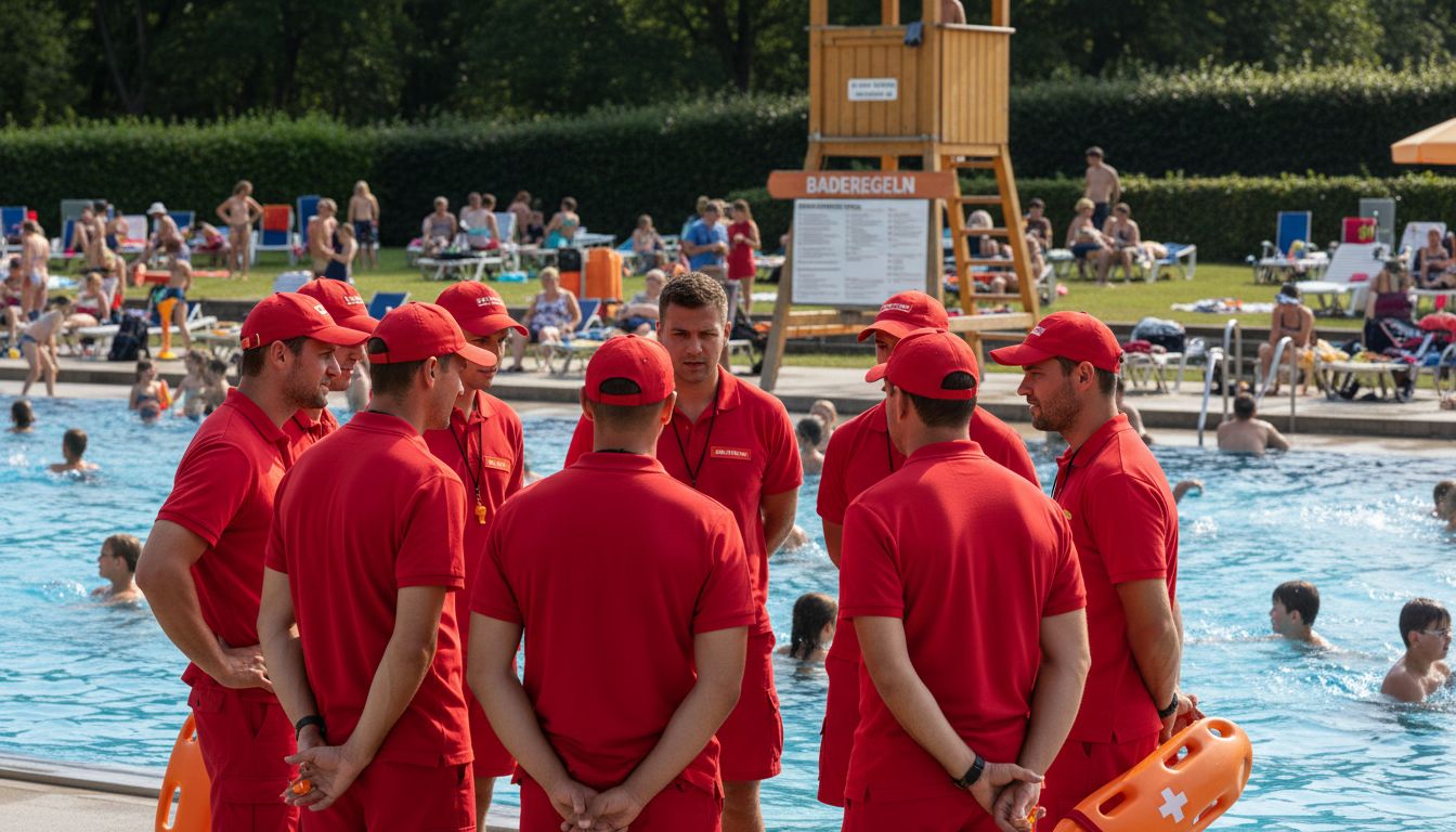 Rettungsschwimmer Freibad Team