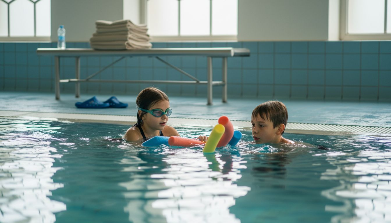 Viele Eltern melden ihre Kinder zum Schwimmen im Hallenbad an, um ihnen beim Abnehmen zu helfen. Das Training im Wasser macht Spaß und fördert gleichzeitig die Fitness und eine gesunde Lebensweise.