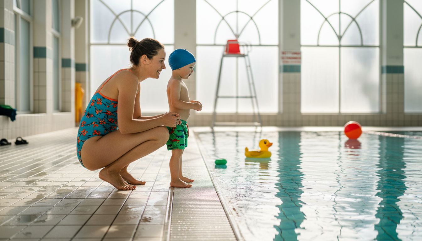 In Braunschweig startet ein Schwimmkurs für Mütter und ihre Kinder.