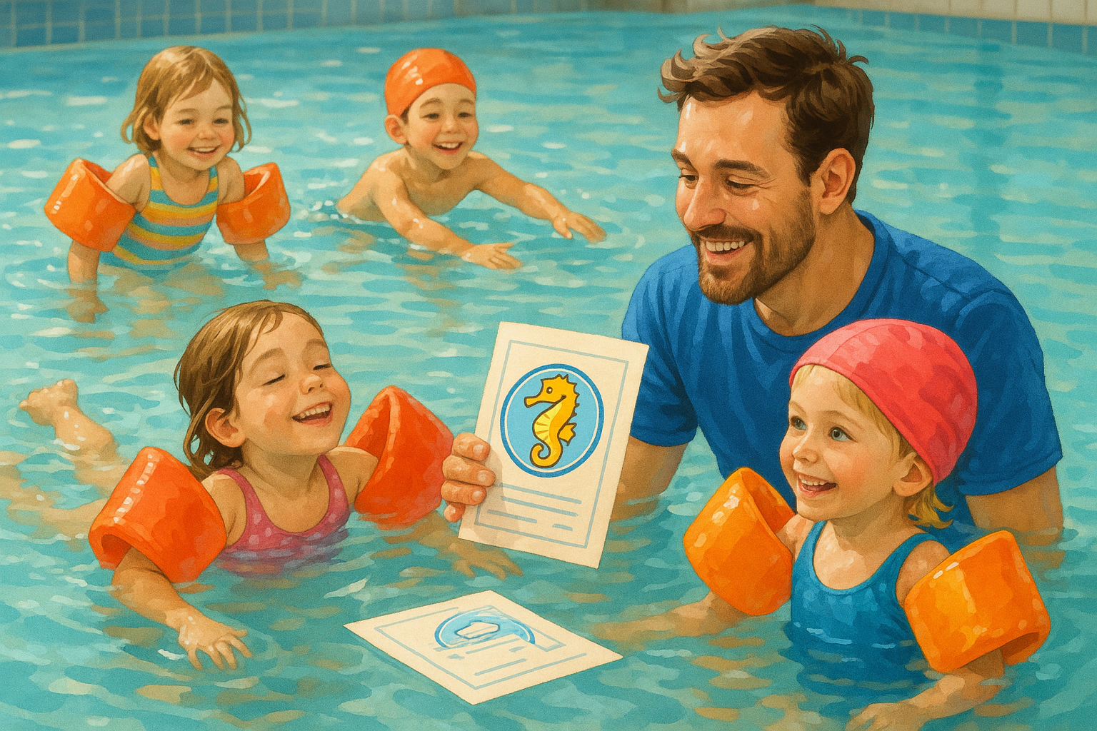 Schwimmabzeichen Seepferdchen 