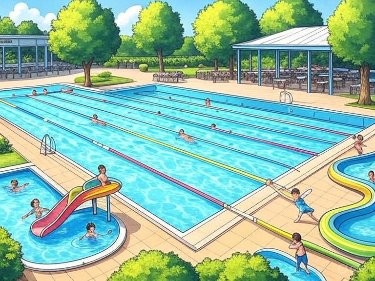 schwimmhalle nord als comic