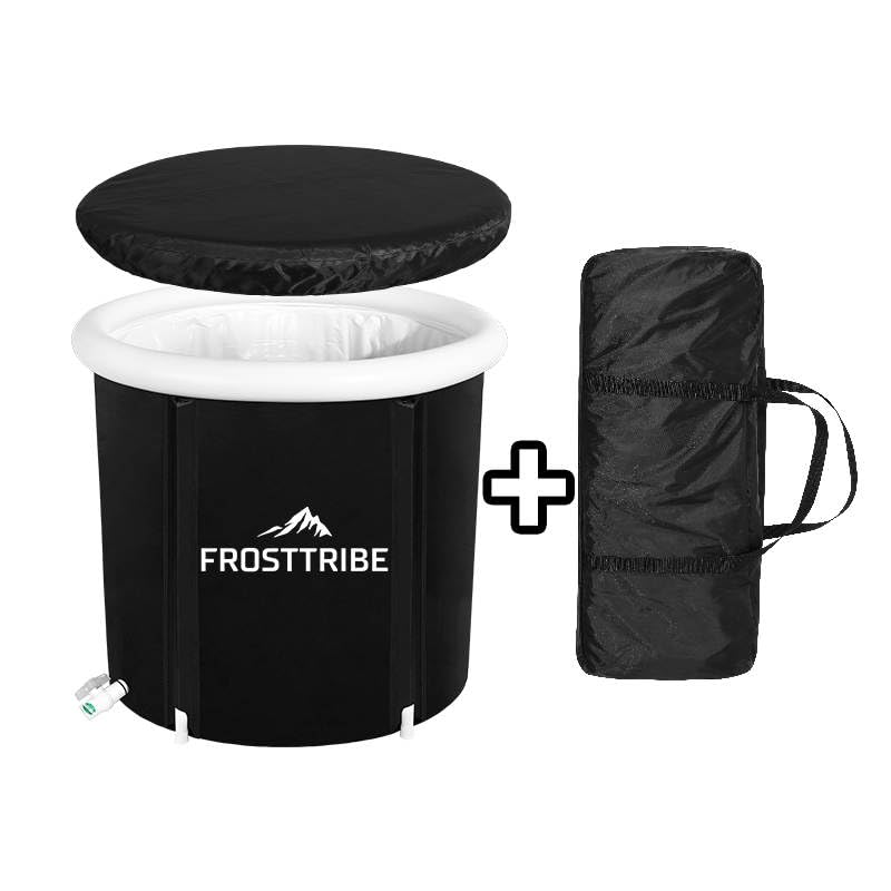Frost Tribe Eisbad – faltbare isolierte Eistonne, schwarz