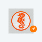 Seahorse Badge (on a roll)