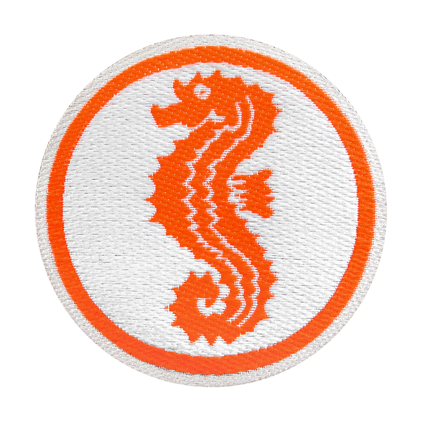 Lasergeschnittenes Seepferdchen Abzeichen Easy zum Aufnähen