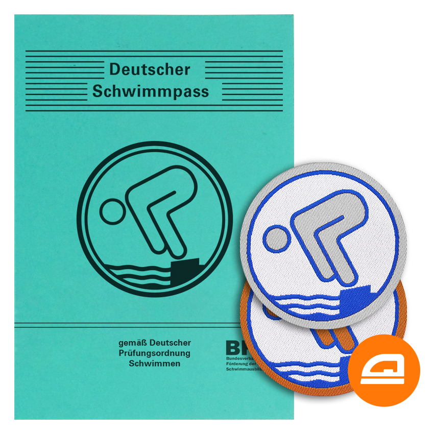 Set Bronze, Silber Schwimmabzeichen & Deutscher Schwimmpass | Easy Plus - pimpertz