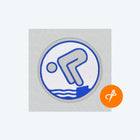 German Swimming Badge Silver (Roll Goods)