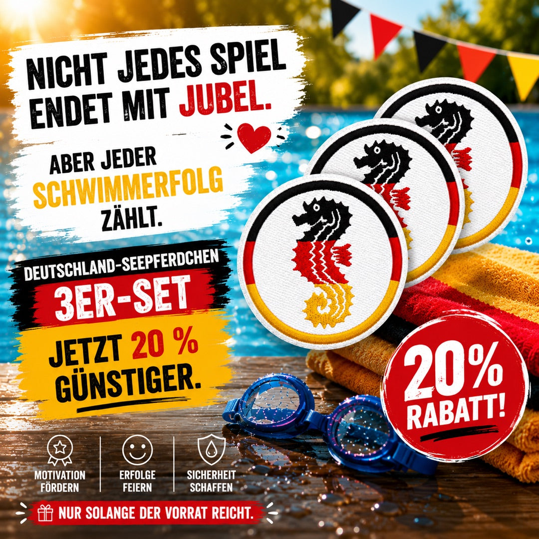 Deutschland-Seepferdchen 3er-Set – jetzt 20 % günstiger